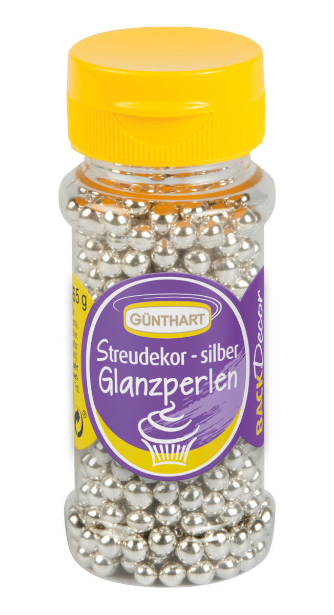 BackDecor Glanzperlen silber, 65g 