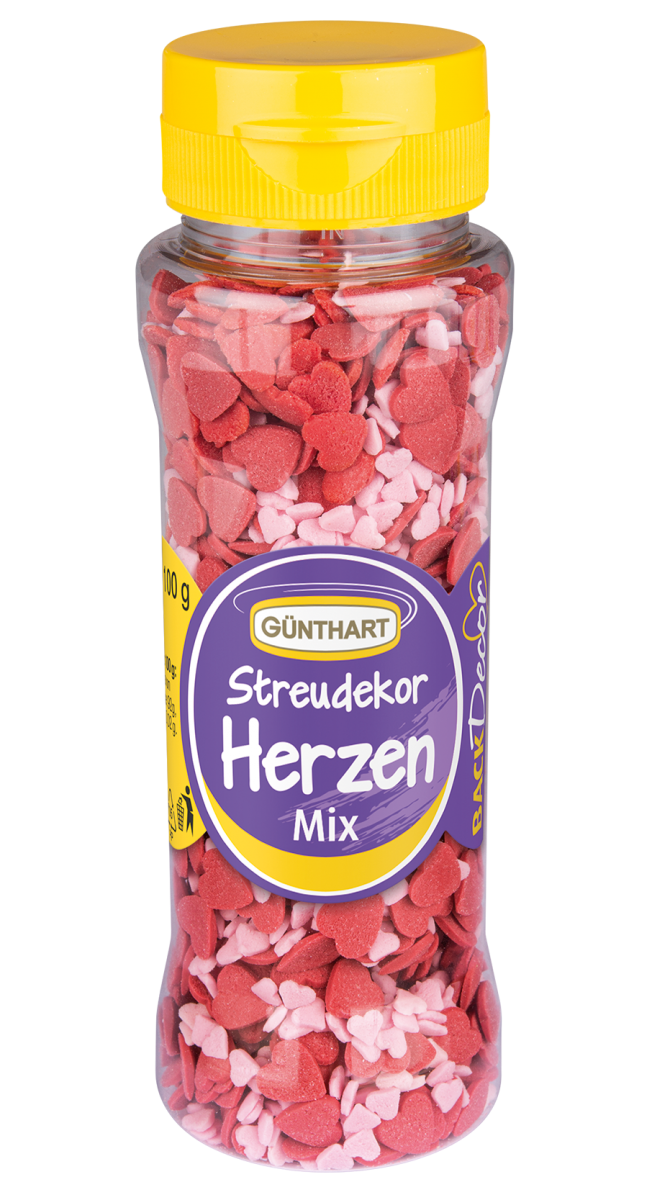 BackDecor Streudekor Herz-Mix, 100g 