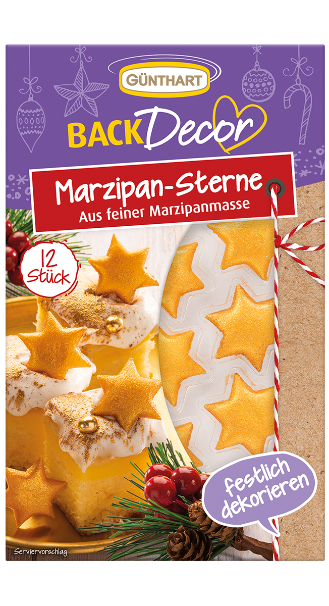 BackDecor Marzipan-Sterne 