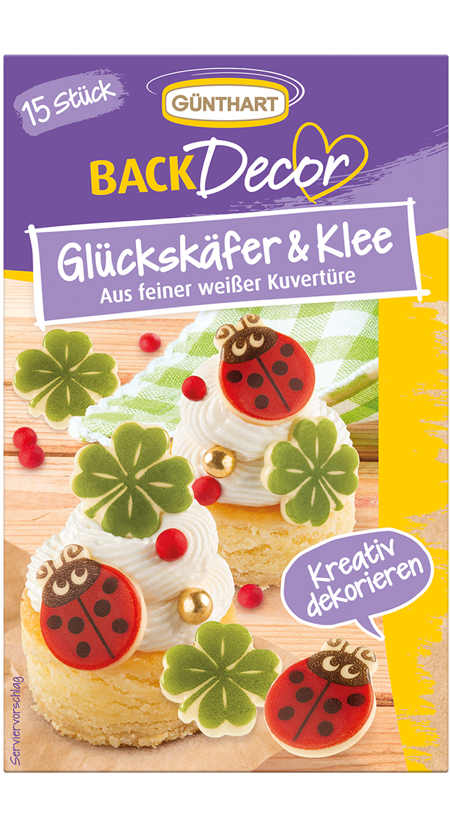 BackDecor Glückskäfer & Klee 