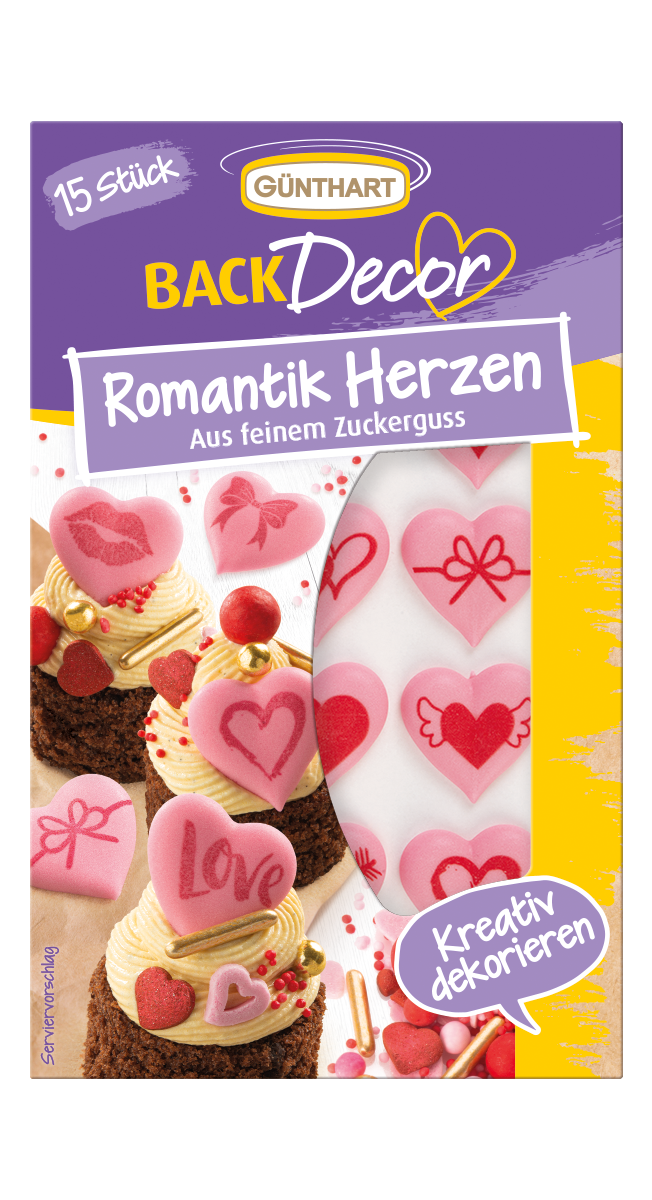 BackDecor Romantik Herzen 