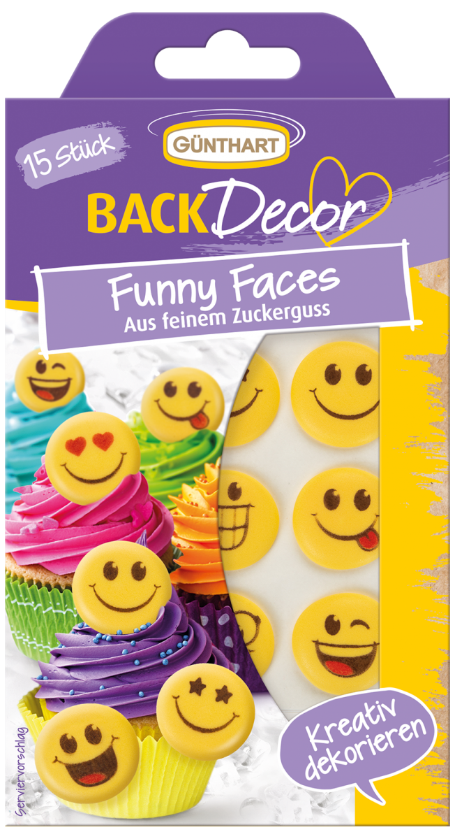 BackDecor Funny Face, 15 Stück 