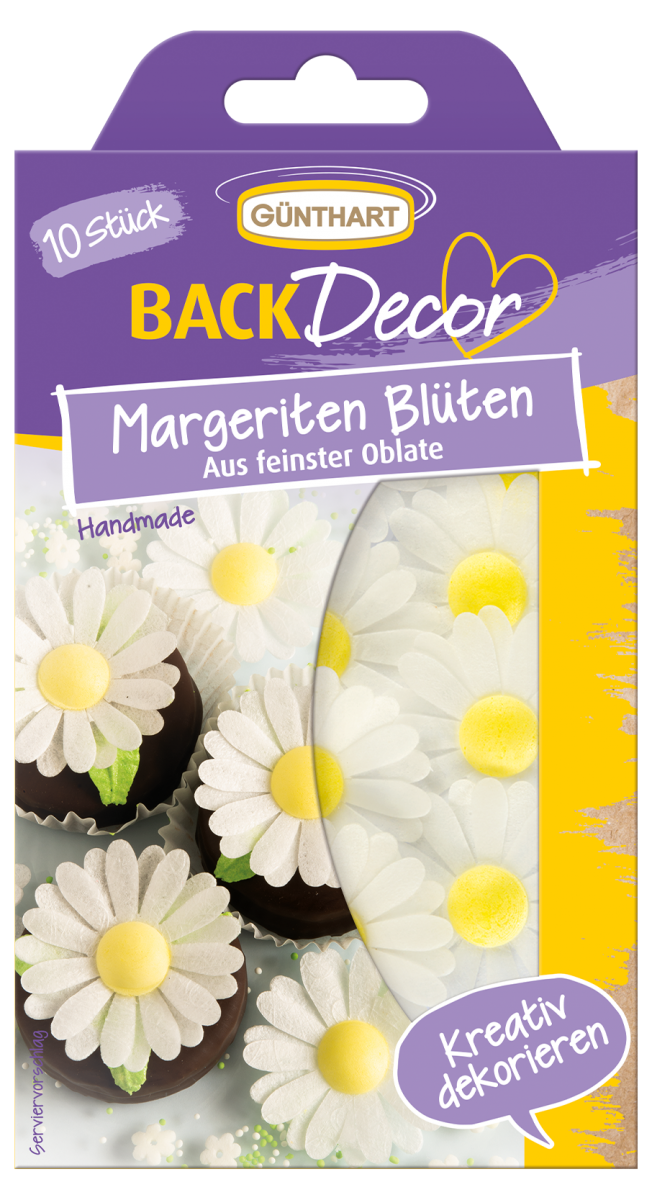BackDecor Oblaten Margeriten Blüten 