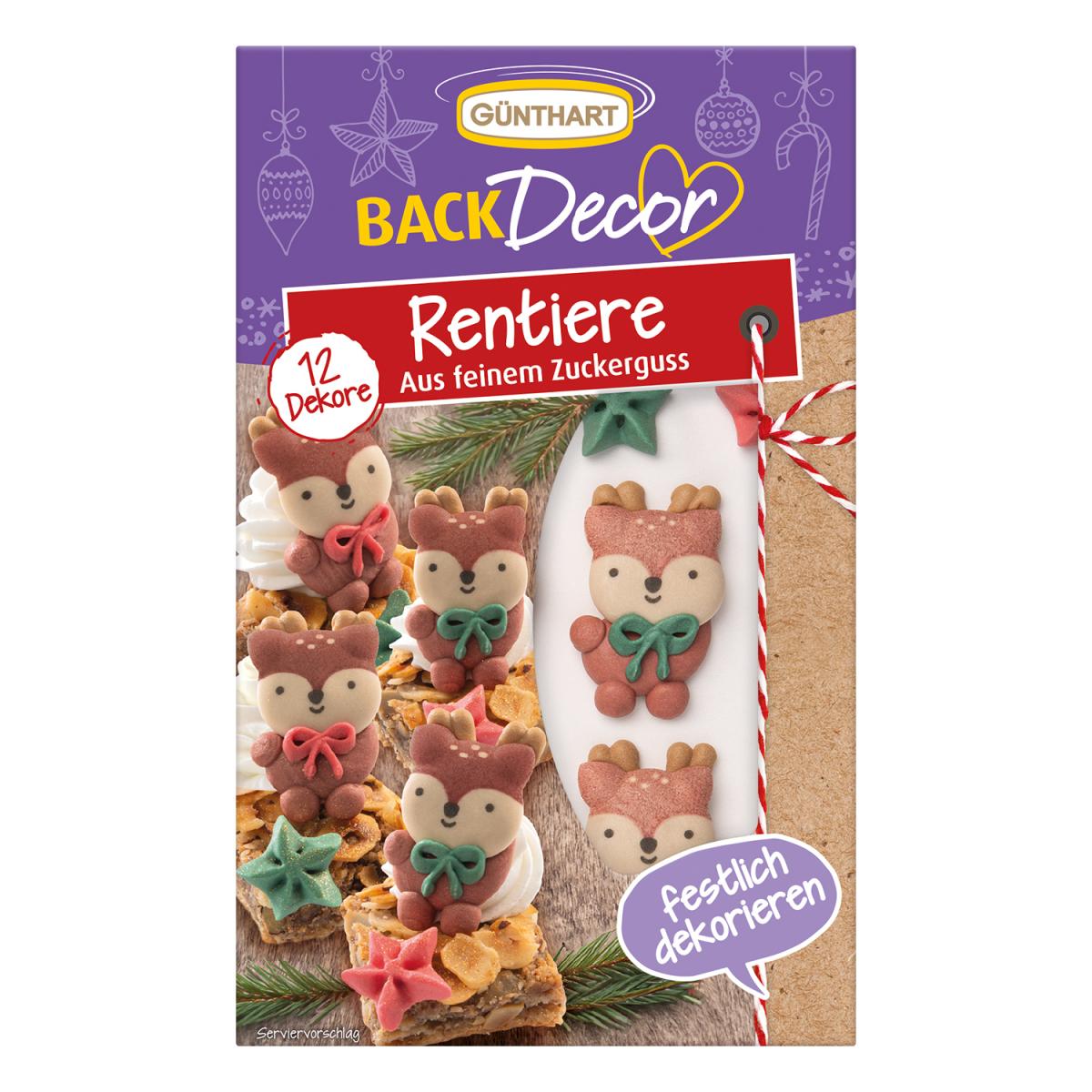 BackDecor Rentiere aus Zucker 